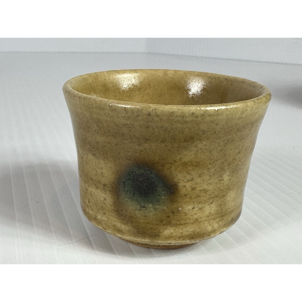 Japanese‎ Seto-Ware Glaze Sencha Teacup Yellowish Brown Glaze